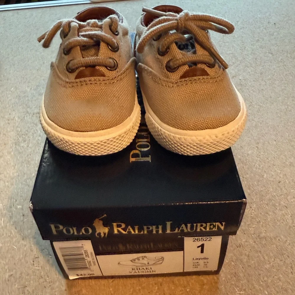 Ralph Lauren Kids' Tan Sneakers - Picture 2 of 4